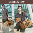 thumbnail image 2 of Bolsa de viaje SHENHU Weekender con compartimento para zapatos, color marrón, 2 of 8