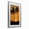 thumbnail image 2 of Stupell Industries Tropical Sunset Through Palm Trees Gray Framed Print Under Glass, 17 x 23, by Dennis Frates, 2 of 8