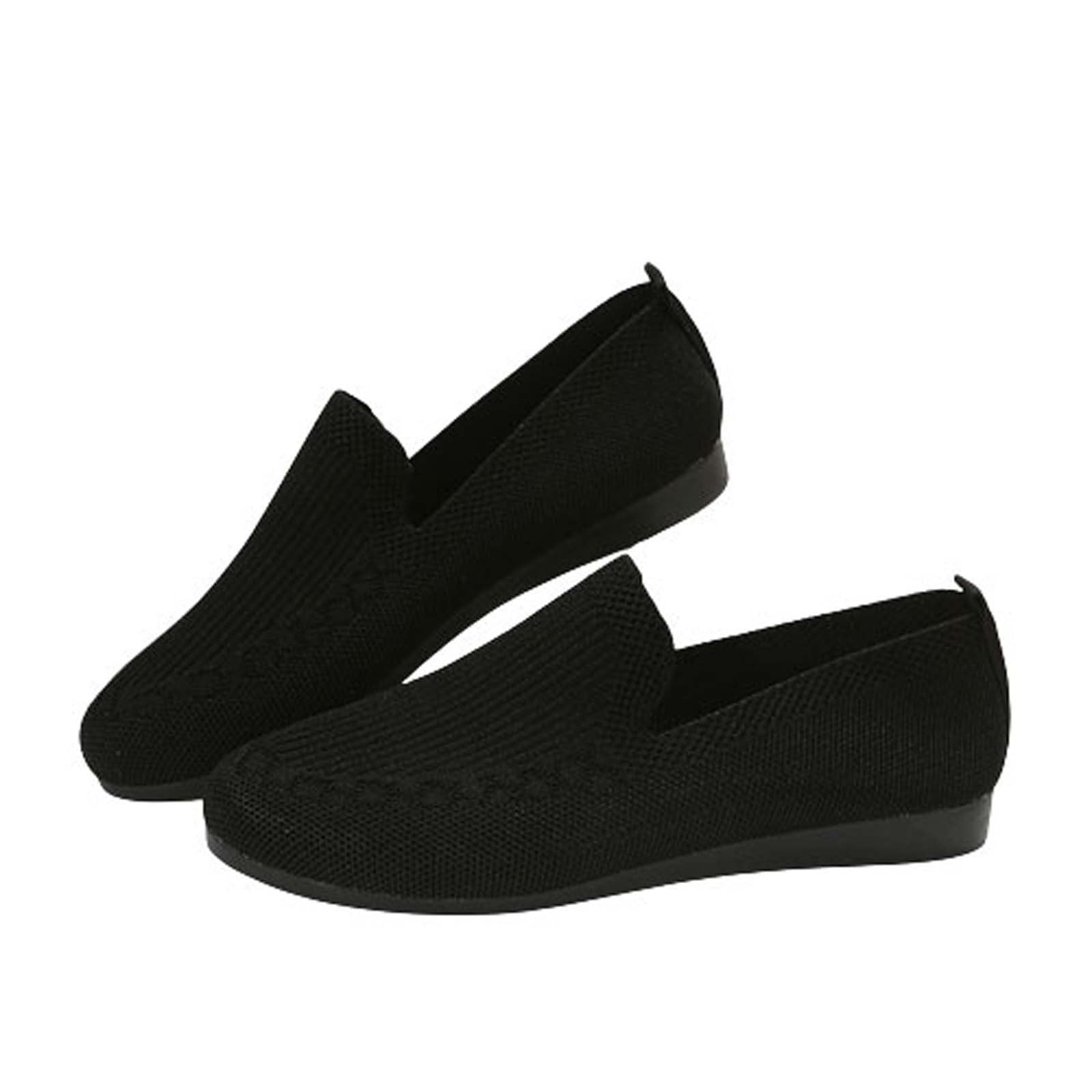 Slip On Shoes for Women Comfort Fall Loafers Comfortable Dressy Flats ...