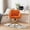 Style B Orange, variant on SolaceHue Faux Fur Home Office Desk Chair for Women Girl, Modern Accent Chair with Rolling Wheels, Upholstered Vanity Makeup Chairs Height Adjustable Armrest for Living Room Bedroom Office Grey