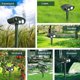 thumbnail image 3 of sweethay Repelente de animales sónico solar con sensor de luz LED intermitente Dispositivo de conducción de jardín al aire libre Repelente de insectos y plagas, 3 of 6
