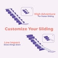 thumbnail image 4 of Stairslide Original Stair Mounted Kids Indoor Slide 4-Pack for 9-12 Stairs, 4 of 10