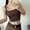 Brown, variant on Nrmvnmi Crop Tops for Women Halter Tops Going Out Tops Round Neck Cropped Tank Tops for Women Sleeveless Backless Trendy Tops For Mothers day gifts