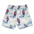 thumbnail image 7 of FORMRS Boys Swim Trunks Quick Dry Mesh Liner Boardshorts Sizes XS-XL, Ice Rink, 7 of 7