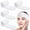 White, variant on CEYAZYE 4Pcs Spa Facial Headbands for Women, Black Face Wash Headband Adjustable Make Up Wrap Head for Washing Face Shower Yoga