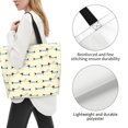 thumbnail image 3 of Bingfone Canvas Tote Bag for Women with Inner Pocket Aesthetic Cute Shopping Tote Bags Reusable Grocery Bags- Dachshund Dog Puppy, 3 of 8