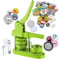 thumbnail image 1 of Button Maker Machine &acirc; 2.25 Inch (58mm) &acirc; Single Mold, Pin Maker Machine Kit with 100 Buttons, 5 Fridge, 1 of 1