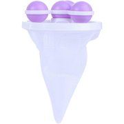 Lint Catcher for Laundry Reusable Hair Filter Washer Lint Trap Net Pouch, Reusable Cleaning Laundry Ball Floating Lint Mesh Bag (Purple)