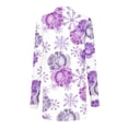 thumbnail image 4 of Cardigans d'Été pour Femmes à la Mode à Manches Longues Imprimé Floral Cardigan Veste Haut Cardigan Léger en Liquidation, 4 of 6