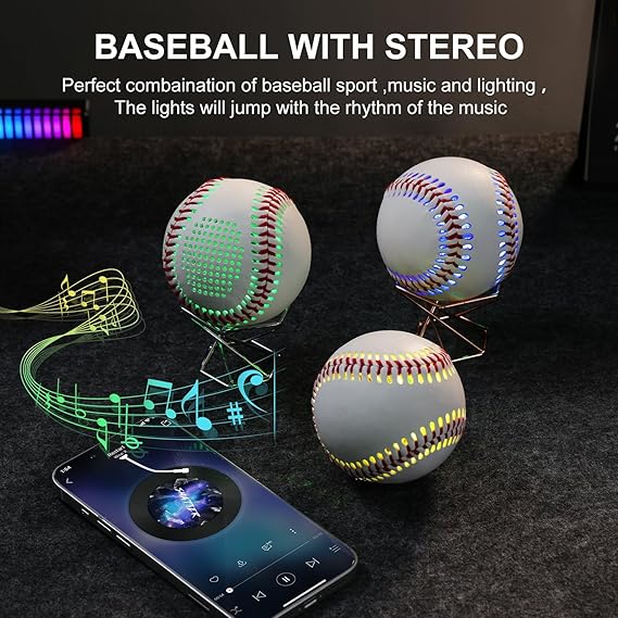 Glow-in-the-Dark Bluetooth Baseball Speaker for Sports Fans‌