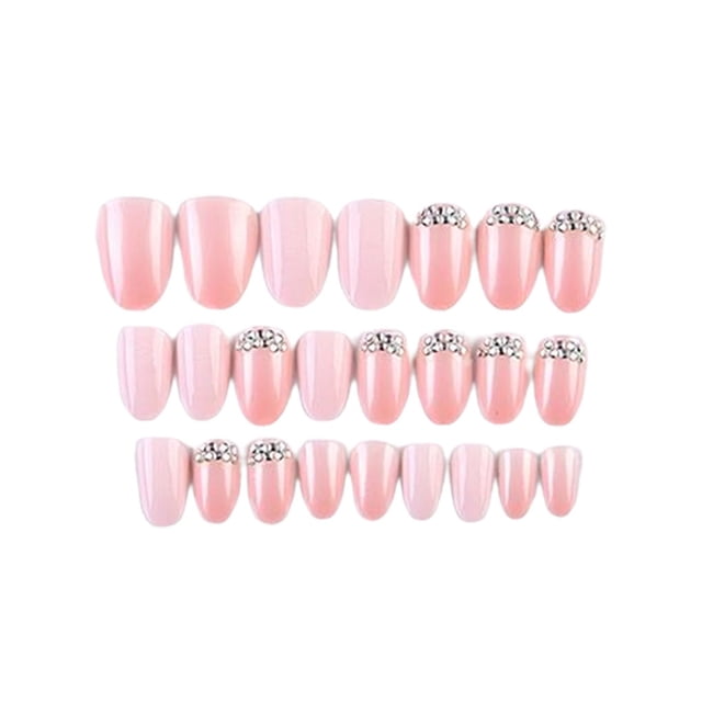 Vogacara 1 Juego de uñas sin pegamento de longitud media estilo cuadrado prensa mate en envolturas de cobertura completa suministros de salón kit de Juegos de manicura Dos Vogacara CE011881-02B