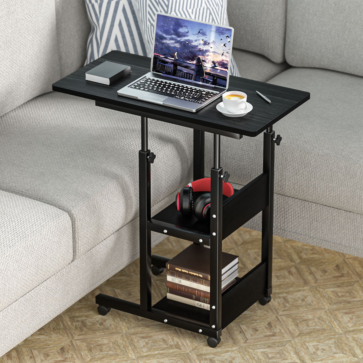 Home Office Furniture Mobile Laptop Desk Computer Workstation C Shaped 