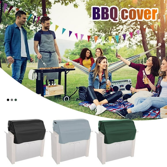 Heavy Duty Water Resistant Island BBQ Grill Top Cover Oxford Cloth Windproof Barbecue Protector