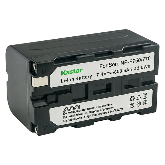 Kastar 1-Pack NP-F770 Battery 7.4V 5800mAh Replacement for Sony CCD-TRV93 CCD-TRV930 CCD-TRV94 CCD-TRV940 CCD-TRV95 CCD-TRV97 CCD-TRV98 CCD-TRV99 DSC-D770 CRX10U CVX-V18NS CVX-V18NSP Camera