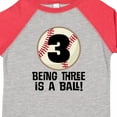 thumbnail image 4 of Inktastic 3rd Birthday Baseball 3 Year Old Boy Boys or Girls Toddler T-Shirt, 4 of 5