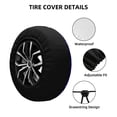 thumbnail image 4 of Easygdp Navy Wheel Sun Guard, Spare Tire Cover,Universal Trailer Suv Truck Camper Travel,Easy To Install And Remove -14 Inch, 4 of 9