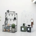 thumbnail image 5 of Giyblacko Sticky Hooks For Hanging Wall Hanging Organizer Key Hooks Holder Storage Basket Decorative Iron Rack Decoration For Kitchen Bedroom Bathroom Office, 5 of 5