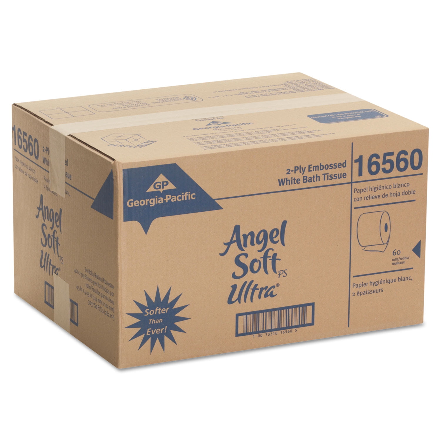 Georgia Pacific® Professional Two-ply Embossed Bath Tissue, Dispenser Box, Septic Safe, White, 550 Sheets/roll, 40 Rolls/carton