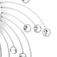 thumbnail image 3 of Reloj de pared con diamantes decorativos, dise?o redondo de metal con diamantes, decoración moderna (plata) LYUMO Reloj de pared con diamantes decorativos, 3 of 6