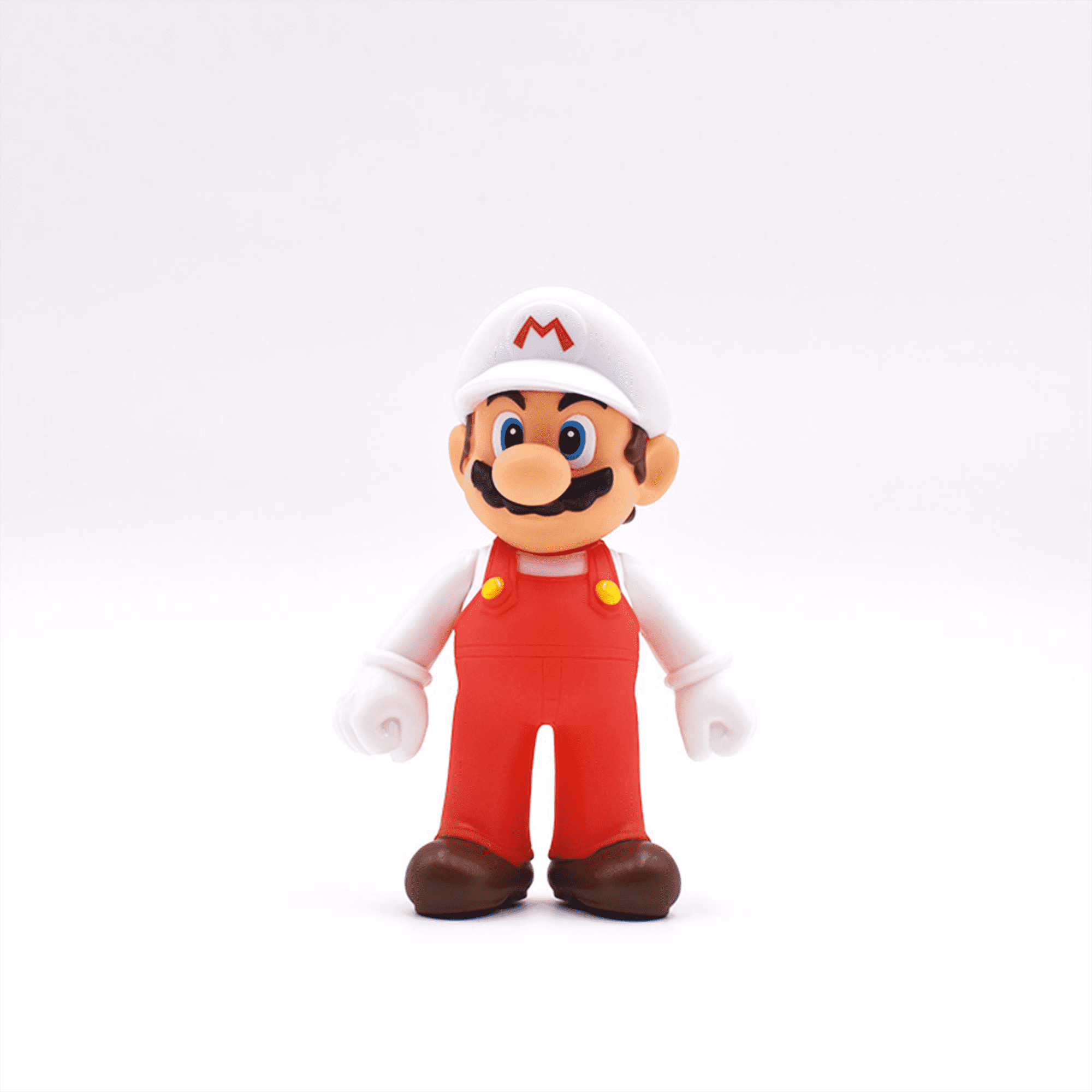 SUPER MARIO MAN CHARACTER ON WHITE COLLECTOR MARBLE 