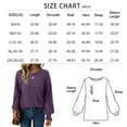 thumbnail image 4 of SUNBS Long Sleeve Shirts for Women Tops Fall Fashion Outfits Crewneck Sweaters Trendy Blouse Dressy Casual, 4 of 8