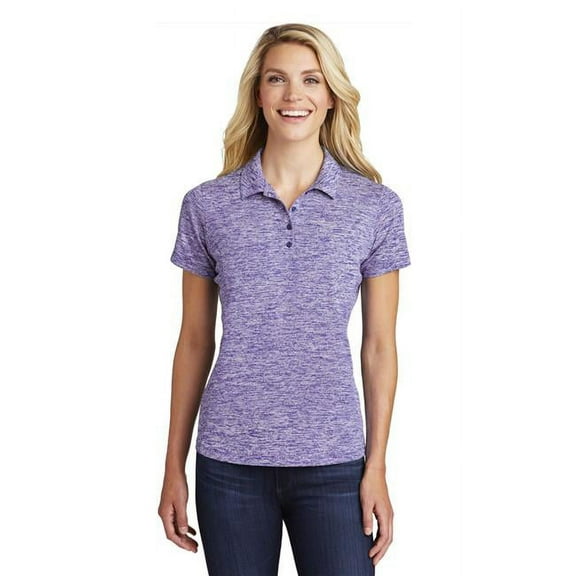 Sport-Tek Lst590 Ladies Posicharge Electric Heather Polo