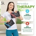 thumbnail image 4 of 2 Pack Reusable Ice Packs for Injuries - Soft Ice Pack with Velvet Soft Fleece Fabric | Flexible Hot and Cold Gel Ice Pack Set- Cold Packs for Injuries, Knee, Back, Neck Pain - 10 x 6, Black, 4 of 7