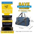 thumbnail image 3 of Bolso de mano salvavidas de 15 pulgadas para Spirit Airlines Navy, 3 of 6