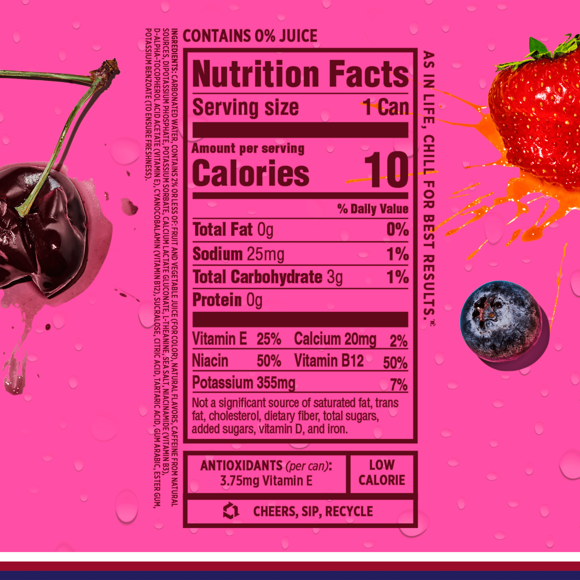 Sparkling Ice Energy Variety 12Pk. Energy Drinks with Vitamins + Antioxidants, Zero Sugar, Berry Blast, Maximum Mango, Power Punch flavors. 12 fl oz cans.