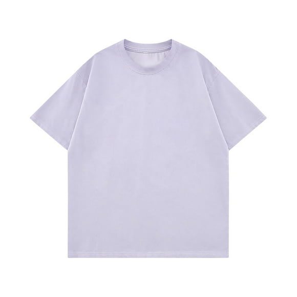 pstuiky camisetas de hombre, Camisas casuales vintage de color liso con cuello redondo y manga corta para hombre camisetas de hombre xxl