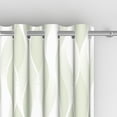 thumbnail image 5 of Aofoto Green Striped Blackout Curtains for Living Room, Thermal and Sound Reducing Curtains,42x84 inches,2 Panels, 5 of 5