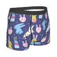 thumbnail image 2 of KLL Cartoon Rabbit Men's Cotton Boxer Briefs Underwear-Small, 2 of 8