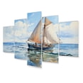 thumbnail image 2 of Designart "Reflecting on Sailing Boats II" Nautical & Beach Art Living Room Set, 2 of 5