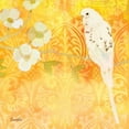 thumbnail image 2 of Evelia Designs 26x26 Gold Ornate Wood Framed with Double Matting Museum Art Print Titled - Budgie and Cartouche I, 2 of 4