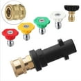 thumbnail image 1 of 1PC Water Gun Connector Pressure Washer Adapter 1/4'' Fitting Spray Nozzle Tips Sets Multiple Brass Female Pressure Washer Accessories Compatible, 1 of 4
