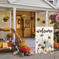 thumbnail image 6 of Sm:)e Flowers Welcome Fall Garden Flag 12 x 18 Inch, Double-Sided Printing, Seasonal Farmhouse Yard Outdoor Decor, 6 of 8