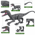 thumbnail image 4 of JBeeCtrl Remote Control Dinosaur Toys for Kids Boys Girls Walking Robot RC T-Rex with Lights and Sounds Dinosaur Toy Gifts for Boys Age 3-5, 5-7, 8-12 Years Old, 4 of 7