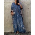 thumbnail image 3 of Robe de Plage Imprimée pour Femmes Manches Courtes Grande Taille Maillot de Bain Cover Ups, 3 of 5