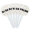 thumbnail image 1 of Valrie Cupcake Picks Toppers - Set of 6 - Mutlicolored Speckles, 1 of 1