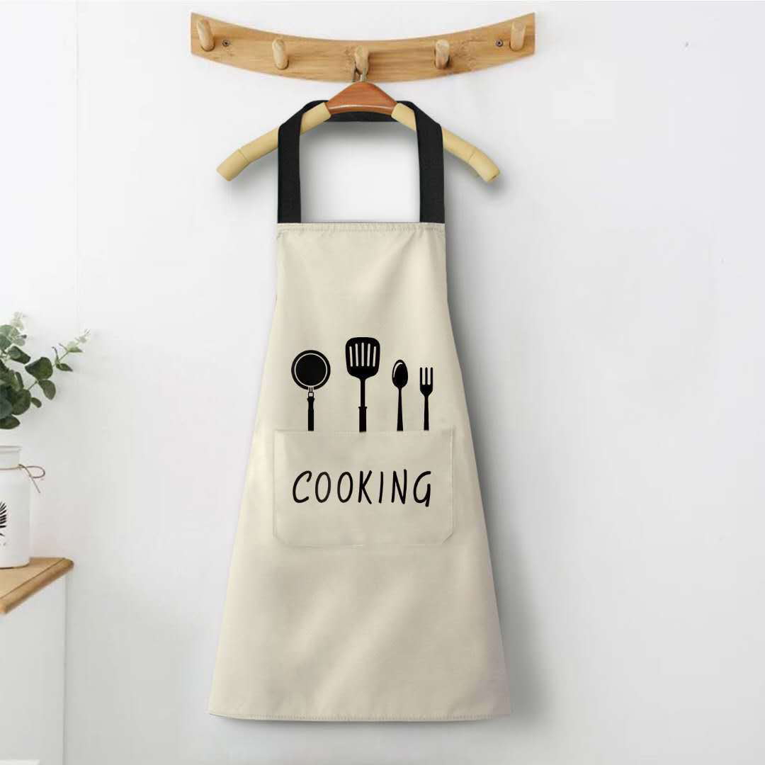 Cooksmart PVC Wipe Clean Waterproof Decorative Chef Cooking Baking Apron Pinny 