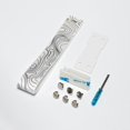 thumbnail image 3 of shiyou-Custom Keyboard Strap Wooting 60he Keyboard Straps with Adhesive Topographic Pattern Straps for Multiple Mechanical Keyboards (White), 3 of 4