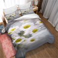thumbnail image 1 of Housse de Couette Réversible Fraîcheur Beauté Imprimée Housse de Couette avec Fermeture Éclair, 3 Pcs, Microfibre Légère et Douce, 1 of 3