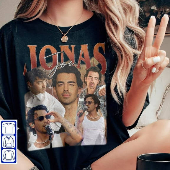 JONAS BROTHER Vintage Shirt, Joe Jonas Homage Tshirt, Joe Jonas Retro 90s Shirt, Joe Jonas Fan Tees