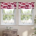 thumbnail image 2 of LALILO Kitchen Curtain Valance Beautiful Street With Colourful Rod Pocket Window Curtain 52"x 18" Set of 2, 2 of 7