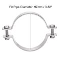 thumbnail image 3 of Unique Bargains 304 Stainless Steel Wall Mount Ceiling Mount Pipe Support for 97mm Pipe, 3 of 6