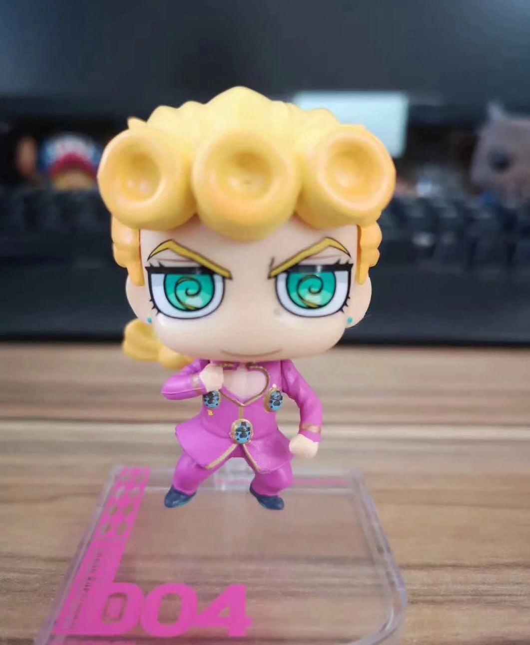 New JoJo's Bizarre Adventure Giorno Giovanna Bruno Buccellati 2PC (Q Ver) Character Anime Model Statue Action Figures Desktop Ornament Popular Decorations Fan Souvenirs Creative Gift Collectable