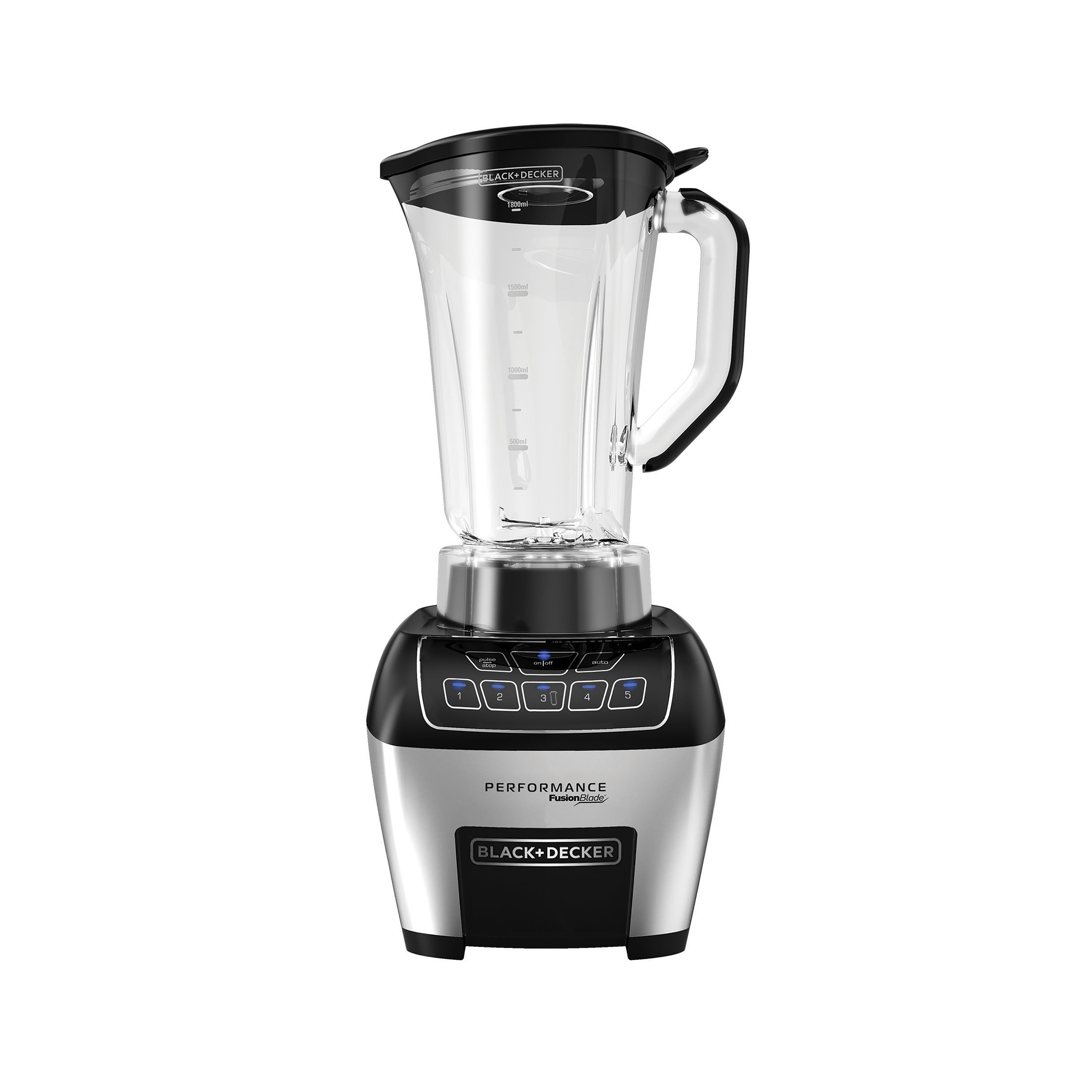  BLACK+DECKER BL1130SG FusionBlade Blender with 6-Cup Glass Jar,  12-Speed Settings, Silver Blender: Home & Kitchen