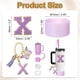thumbnail image 2 of Juego de accesorios para taza Uxcell para vaso con asa, que incluye cubierta de silicona para popote, bota, tapón a prueba de derrames, encanto de asa, etiqueta de iniciales letra X, 2 of 7