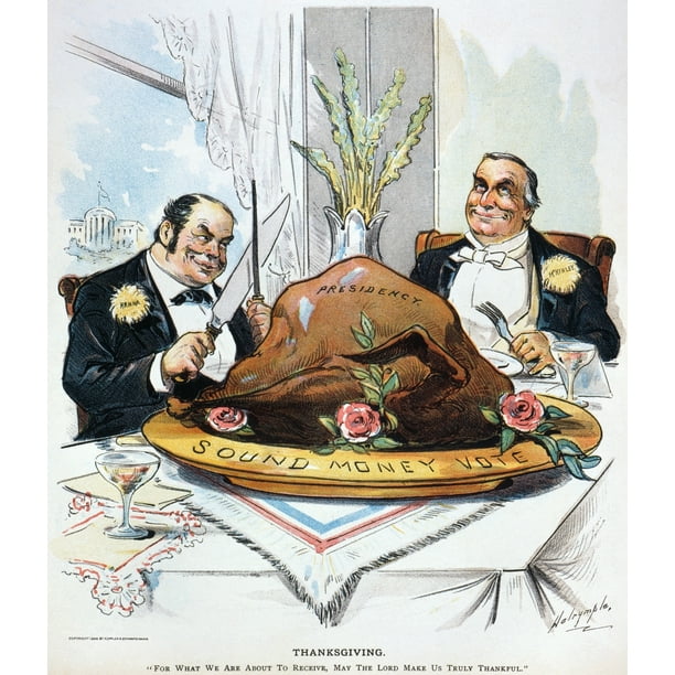 Presidential Election 1896 Namerican Cartoon By Louis Dalrymple 1896 On 