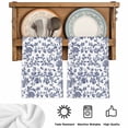 thumbnail image 5 of Blue Flower Kitchen Towels Set of 1, Spring Leaf Vintage Farmhouse Boho Plant Absorbent Dish Towels for Kitchen, Microfiber Hand Towel, Quick Drying Tea Towel for Cleaning Decorative Dishcloths, 5 of 7